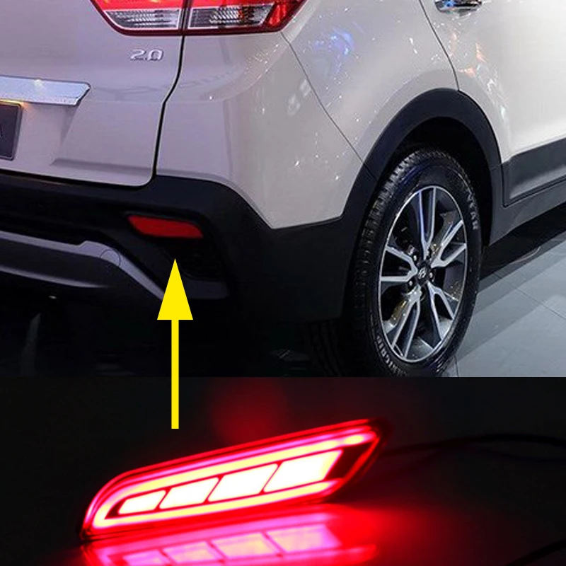 ROADOT задний тормозной фонарь для hyundai IX25 creta 2017 2018 отражатель светодиодный бампер