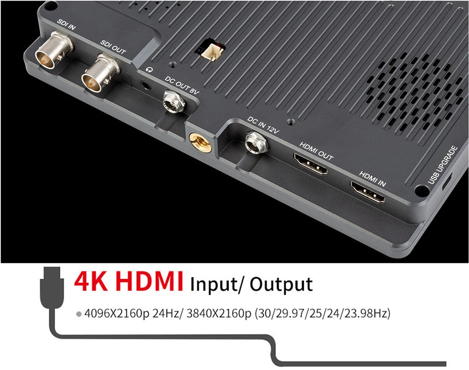 FEELWORLD P7S 7 дюймов 2200nit алюминиевый корпус полевой монитор 3g SDI 4K HDMI монитор Full HD 1920x1200 ips для DSLR камеры на открытом воздухе