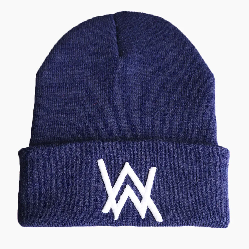 Мужская и женская шапка с вышивкой Alan Walker DJ Beanie Повседневная мультипликационным