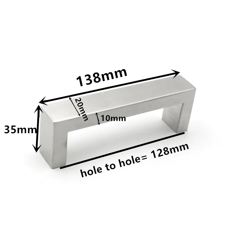 128mm Kichen ручки для ящика шкафа ручки из матового никеля "~ 11,3" ручки для двери шкафа ванной комнаты мебель для офисного стола ручки для ящиков - Цвет: 128mm