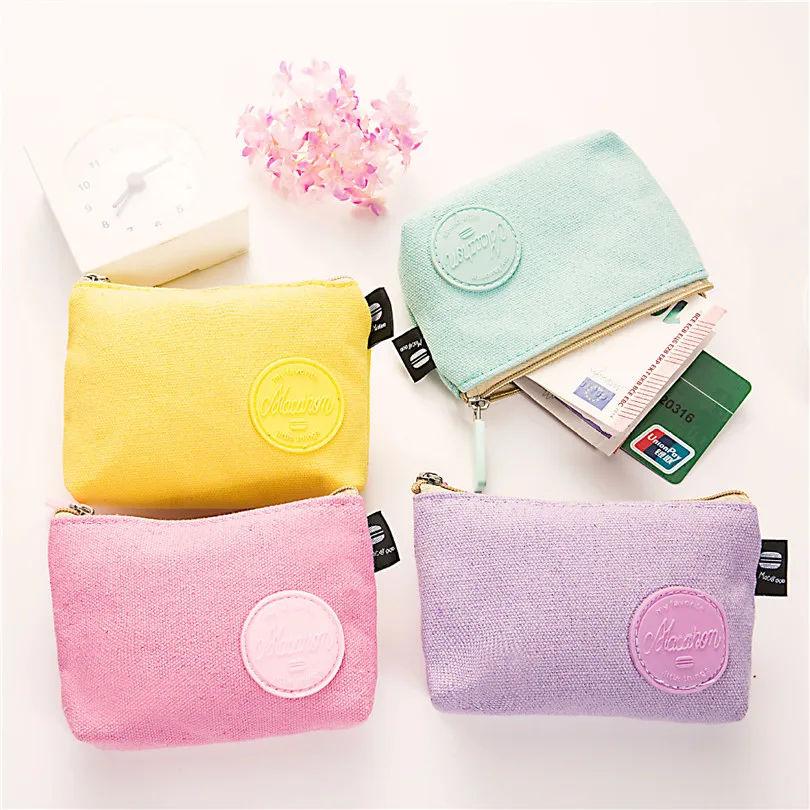 Свежий милый Одноцветный Кошелек для монет девочек бумажник с изображением