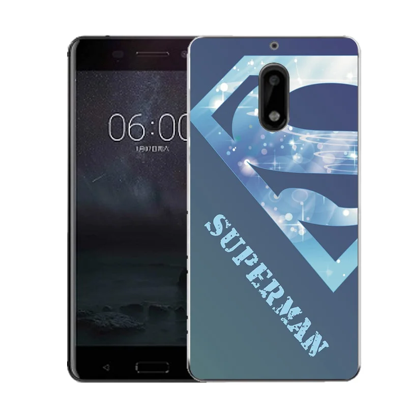 QMSWEI Soft TPU Phone Case For nokia3 nokia5 nokia6 nokia8 N540 N535 Clear Superman Deer Lip Silicone Print Cover Free Shipping |