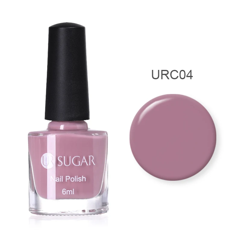 URC04 UR SUGAR 6 мл сладкий цвет лак для ногтей розовый желтый синий лак для ногтей чистый лак для маникюра дизайн ногтей - Цвет: URC04