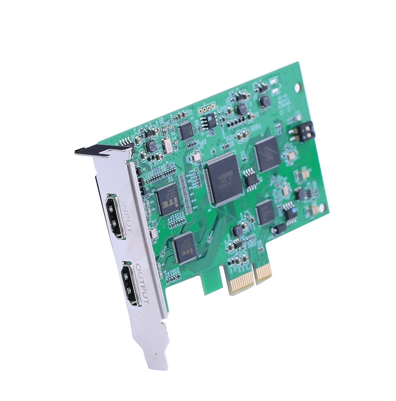 4K HDMI PCIE Карта видеозахвата HD PCI-E Запись видео передача через 1080p 60 игра встречи прямой трансляции потокового+ HDMI кабель