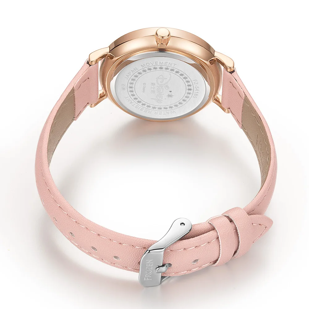 Princess Girl Beautiful Bling Rhinestone Japan Quartz Watch Children Cuties Fashion Casual PU Steel Round Student Hot Wristwatch