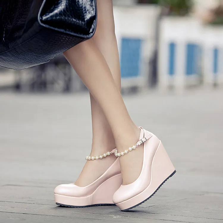 Сезон 2016 г. новые версии красивой свадебной обуви маленькие размеры 32 33 Дамская