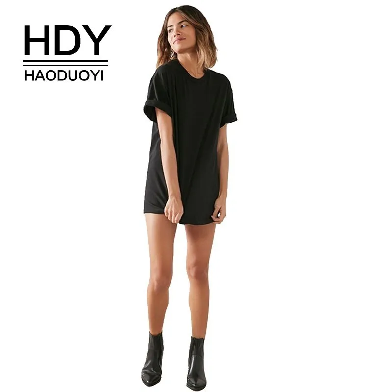 Футболка с принтом HDY Haoduoyi2019 повседневная женская футболка круглым вырезом на