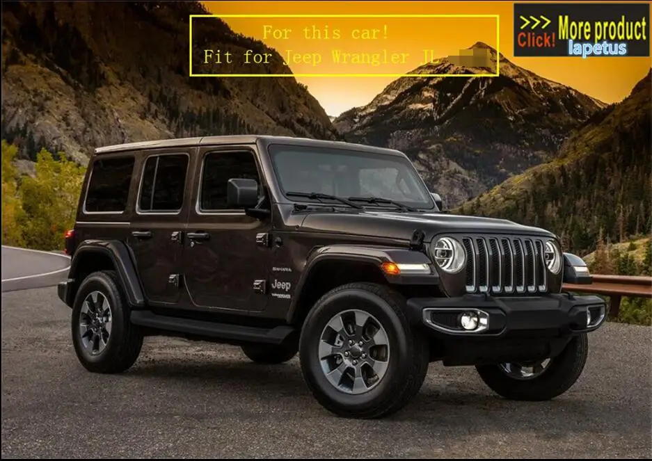 Lapetus задние фонари лампы украшения рамка Крышка отделка ABS для Jeep Wrangler JL /красный/матовый/углеродное волокно
