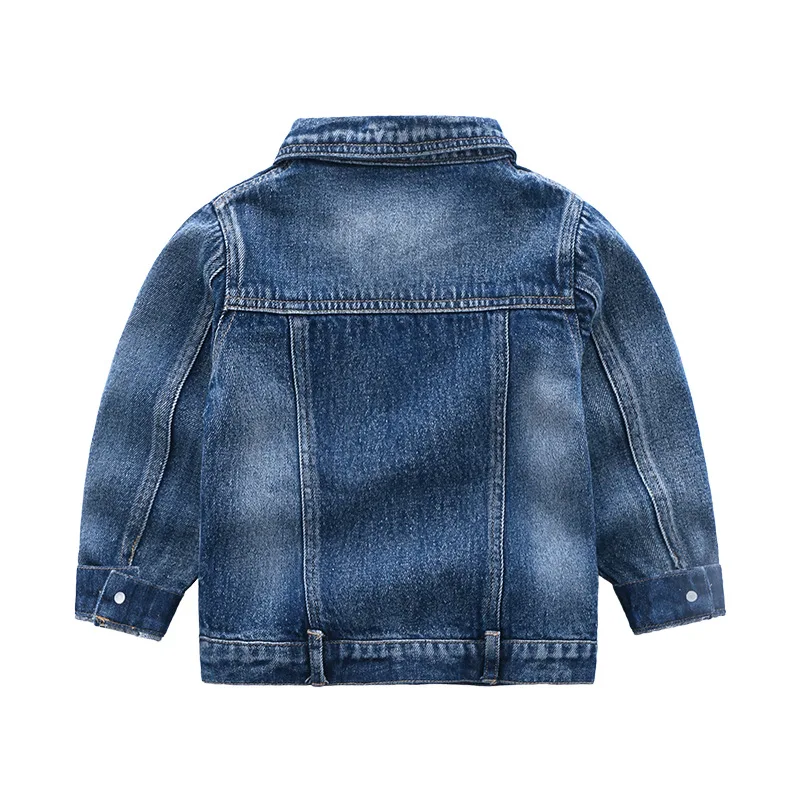 Hot Sale 2019 Boy Spring Coats Long Sleeve Button Pocket Decorated Kids Coat Sports Casual Jean Outfit Clothes Clothing | Детская одежда