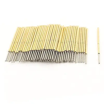 

100Pcs PL75-Q1 Dia 1.02mm Length 33.35mm 120g Spring Test Probe Pin