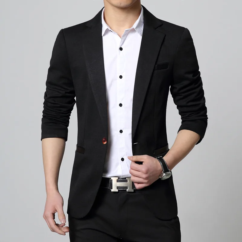 2017 Новый Блейзер Мужчины Стильный Мужские Костюмы Slim Fit Повседневная Пиджак Модного Бренда Одежды Корейских