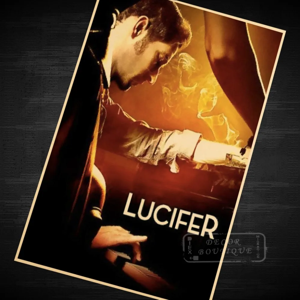 Lucifer Сезон 1 (2016) Классический ТВ Холст Картина винтажный постер винтажные DIY