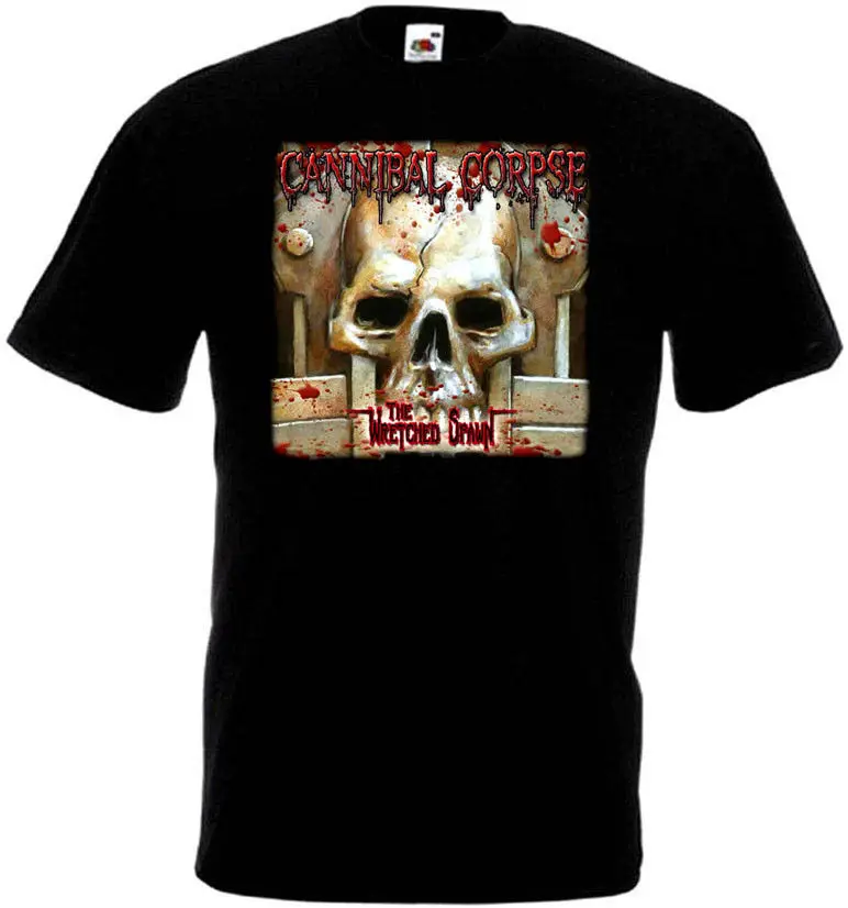 Футболка Cannibal Corpse The Wretched Spawn V2 черная хлопковая футболка высокого качества с