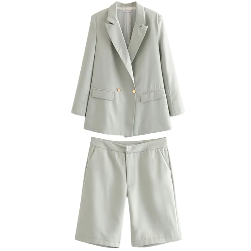 

Women's suit two-piece 2019 summer new fashion ladies suit jacket + casual suit shorts temperament wild women's clothing