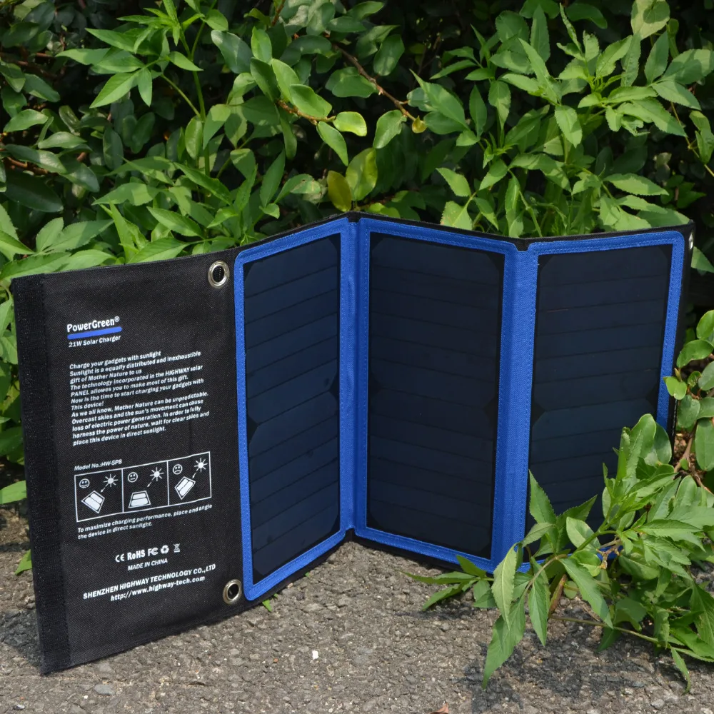 Зарядное устройство на солнечной батарее 21 Вт 5 В 2 А | Мобильные телефоны и