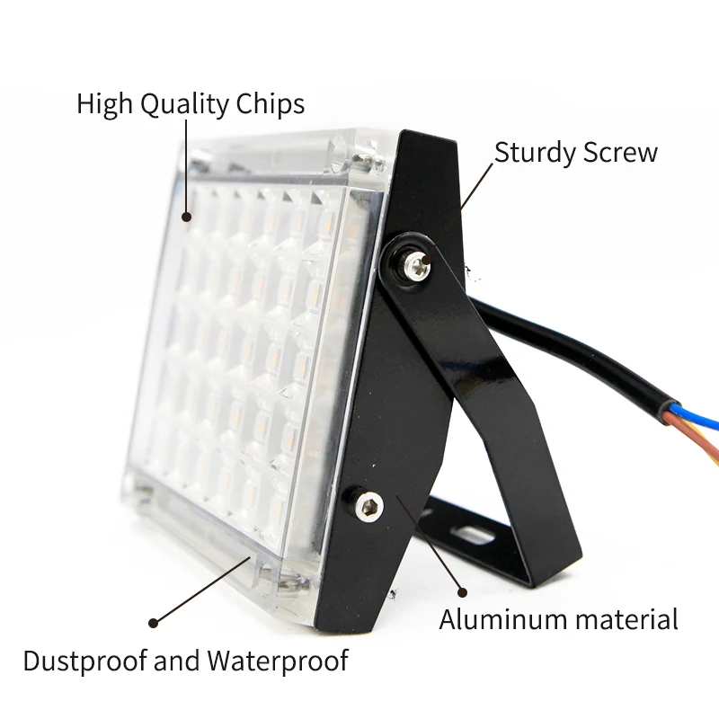 Светодиодный прожектор мощностью 10 Вт 30 50 ручная сборка отражатель 220V IP65