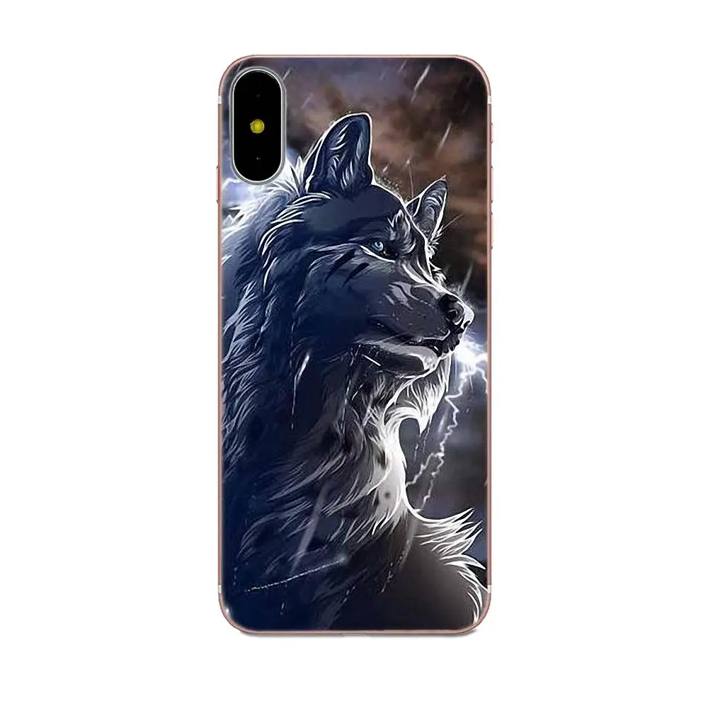 Мягкий чехол для Galaxy A3 A5 A7 On5 On7 2015 2016 2017 Grand Alpha G850 Core2 Prime S2 I9082 Howling Wolf Pictures |