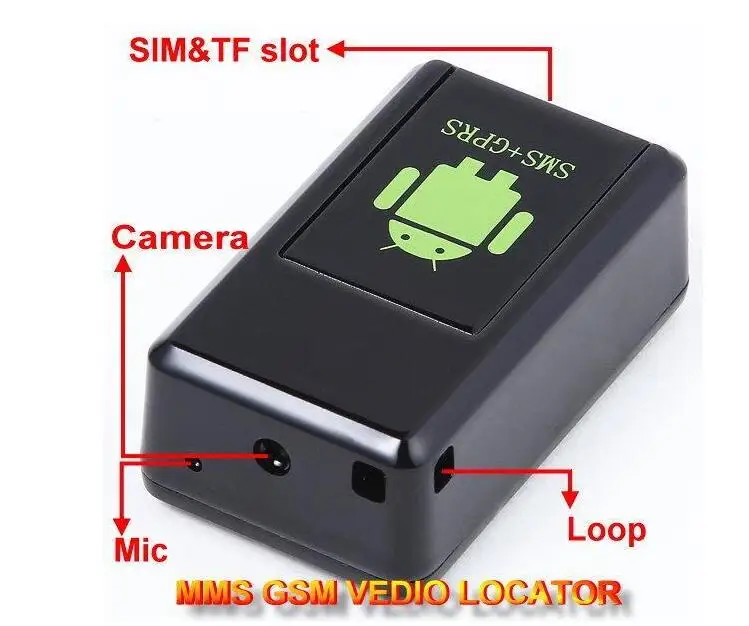 Мельчайший локатор MMS для фото и видеосъемки Gsm Gps трекер с датчиком движения