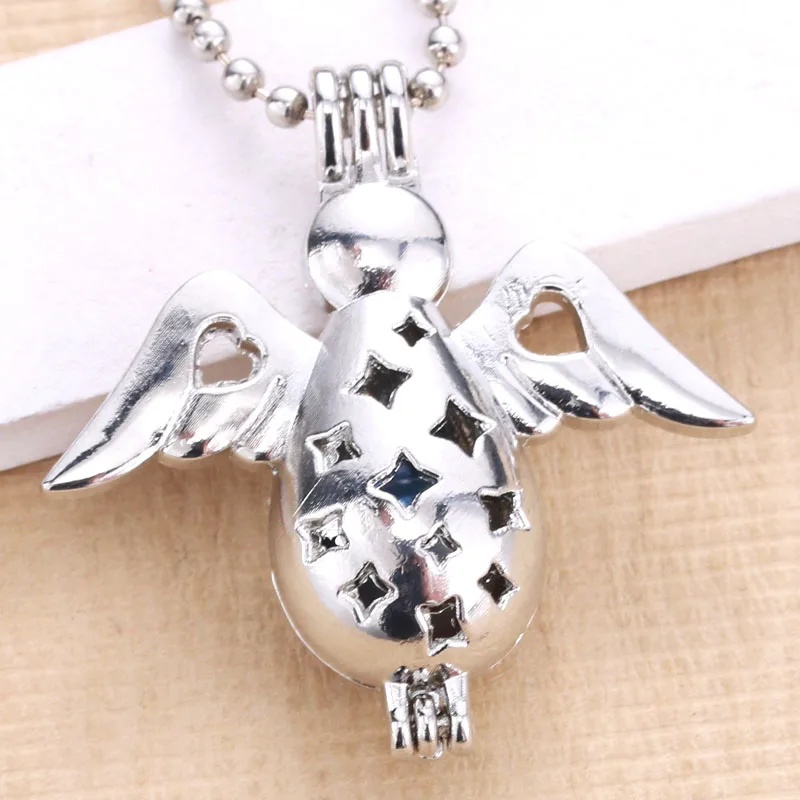 6 шт. яркий прекрасный ангел ожерелье браслет ювелирное изделие жемчужная клетка