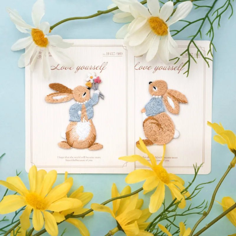 Набор из 3 вышитых мультфильмов с утюгом для одежды куртка аппликацией глажка