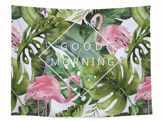CAMMITEVER Flamingo Tapestry Wall Art Tapestries Tropical Home Decorative Door Curtain Living Room Bedspread Sheet Table Cloth | Дом и сад