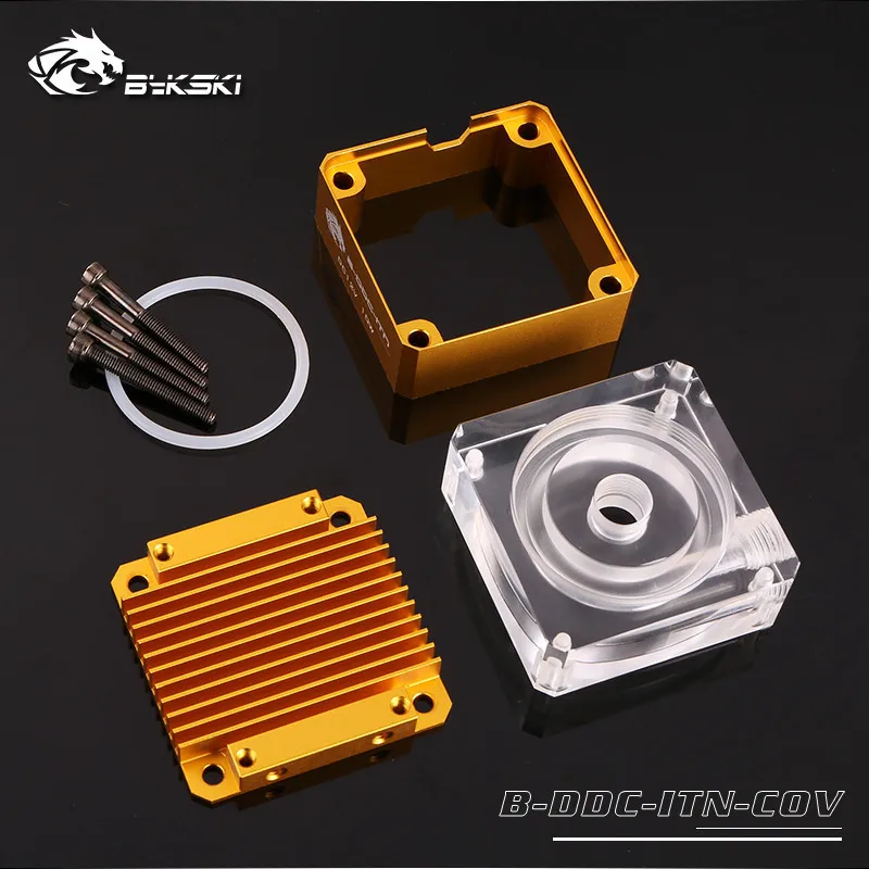 Bykski B-DDC-ITN-COV DDC Pump Armor Heatsink Armor TOP Acrylic Cover For 3.2 Pump High Performance Silent Armor Water Cooling