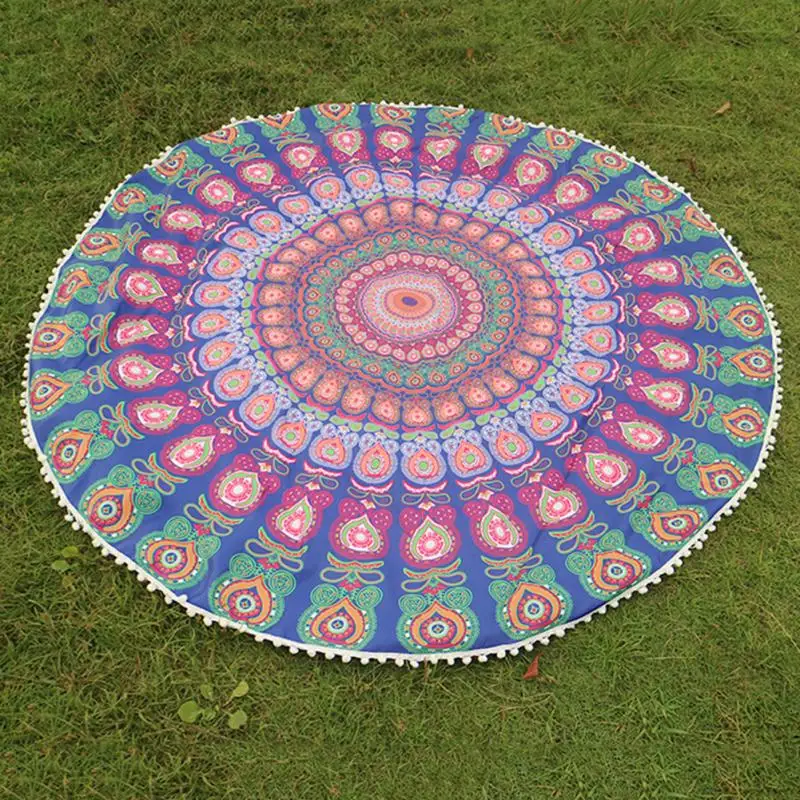 Чешские круглые Мандала индийский хиппи Гобелены пляжные Пледы Полотенца Йога