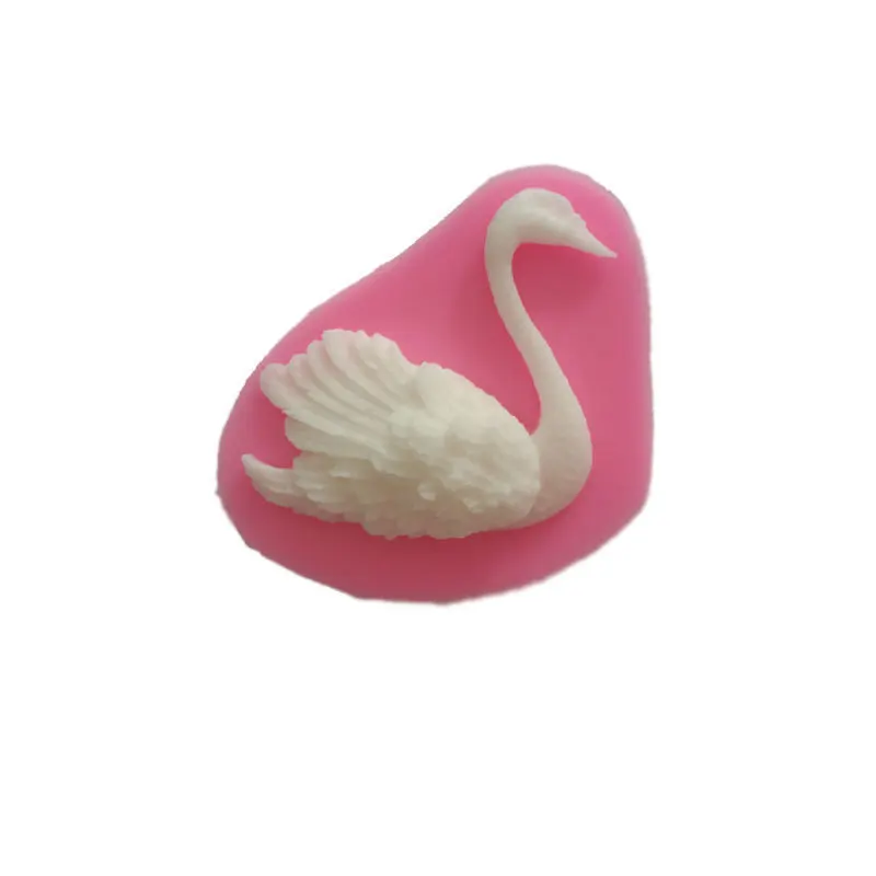 3D Лебедь помадка шоколад стандартная силиконовая форма для выпечки мыла сахара