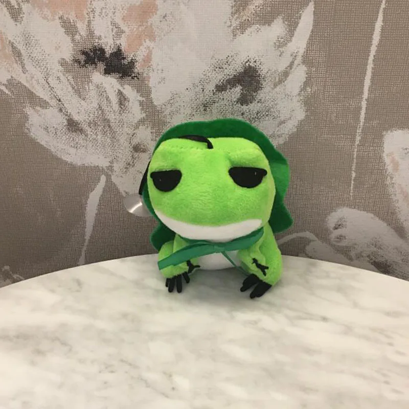 12 см милые дорожные лягушки куклы с шапкой Мягкие плюшевые игрушки подарок для