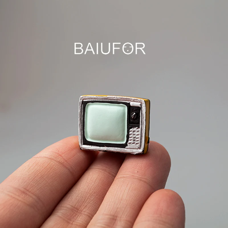 Миниатюрный Кукольный домик BAIUFOR в стиле ретро домашняя модель радиовеер