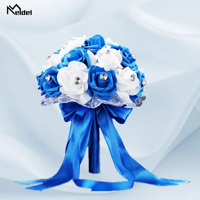 Свадебный букет Meldel для невесты цветок подружки искусственная Роза цвета