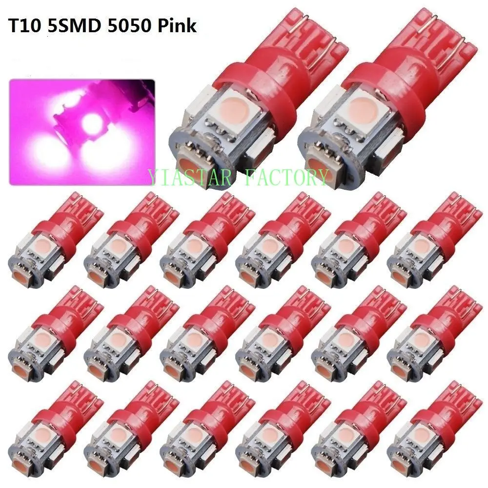 Yiastar 1000 шт./лот автомобиля t10 5led 194 168 192 W5W T10 5smd 5050 супер яркий светодиодный Клин