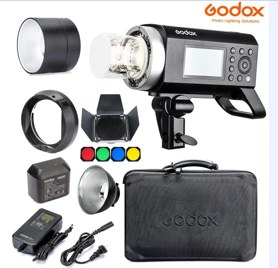 Godox AD400Pro Only Внешняя вспышка Godox AD400 Pro WITSTRO All-in-One AD600Pro Li-on battery ttl HSS со встроенной беспроводной системой 2,4G X(AD400PRO - Цвет: Godox AD400Pro Only