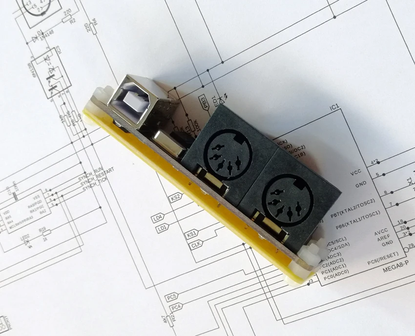 AZSMZ USB MIDI конвертер ПК к музыкальной клавиатуре Шнур USB IN-OUT конвертер интерфейсного кабеля MIDI клавиатуры к ПК