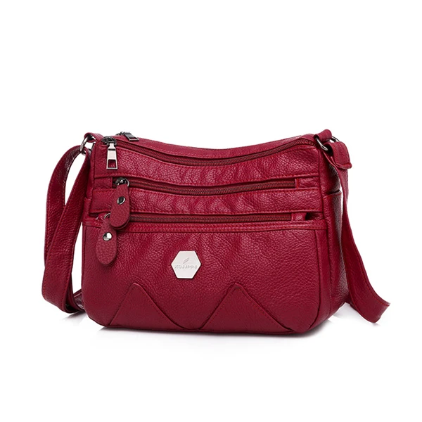 shoulder bag 1 Annmouler модная женская сумка через плечо из искусственной кожи черная мягкая сумка-мессенджер для девочек дизайнерские женские сумки кошелек - Цвет: shoulder bag 1