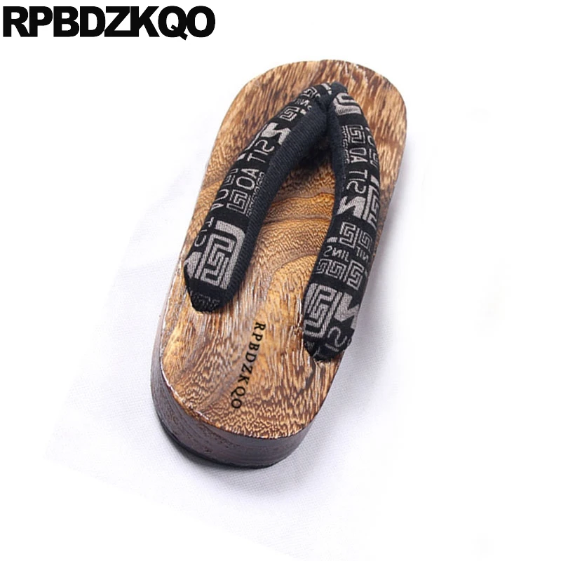 Шлепанцы Geta с открытым носком без застежки повседневные японские шлепанцы