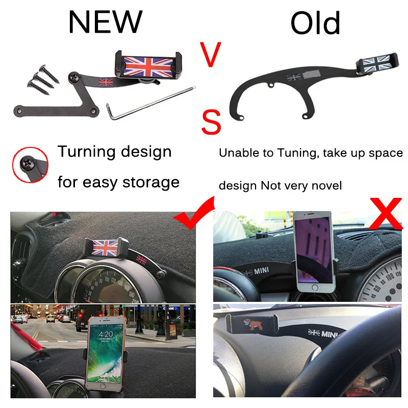 Автомобильный держатель для телефона mini cooper S F55 F56 F60 F57 countryman R55 R56 R60 R61 R57 R58