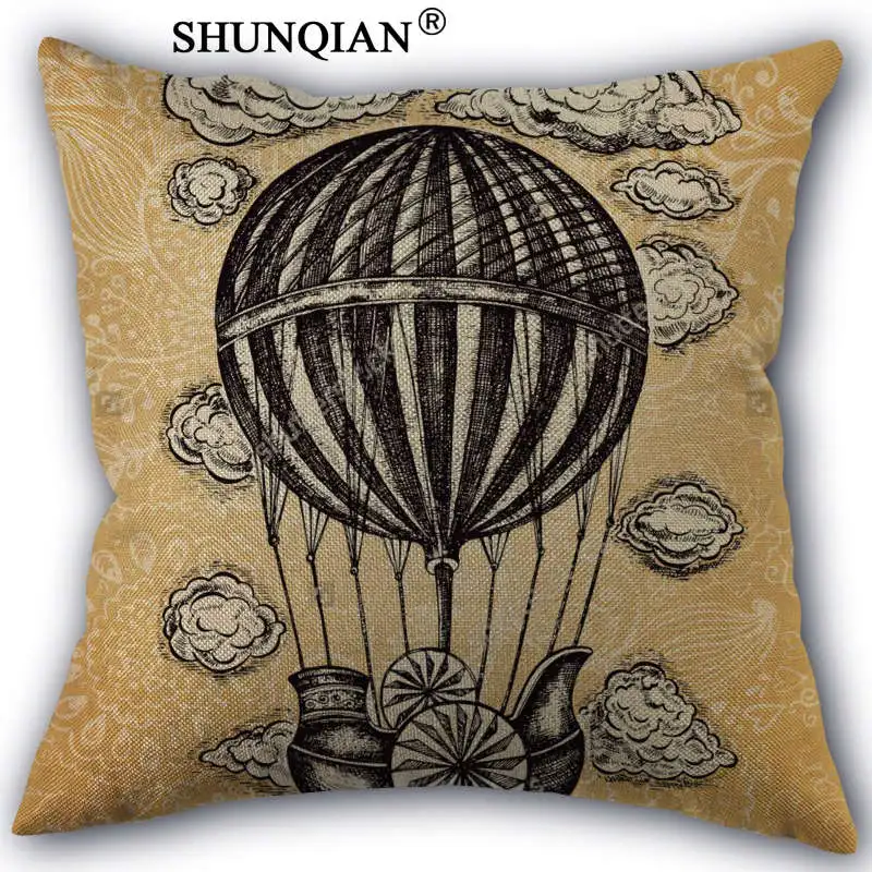 Y418 винтажные часы наволочка для подушки хлопковая искусственная под заказ 45x45 см