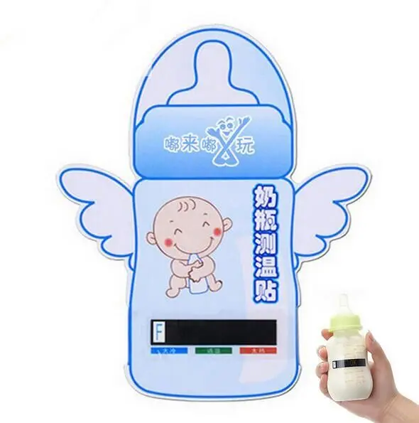Milk bottle test strip thermometer paper label temperature measurement card temperature thermometer safety baby thermometer