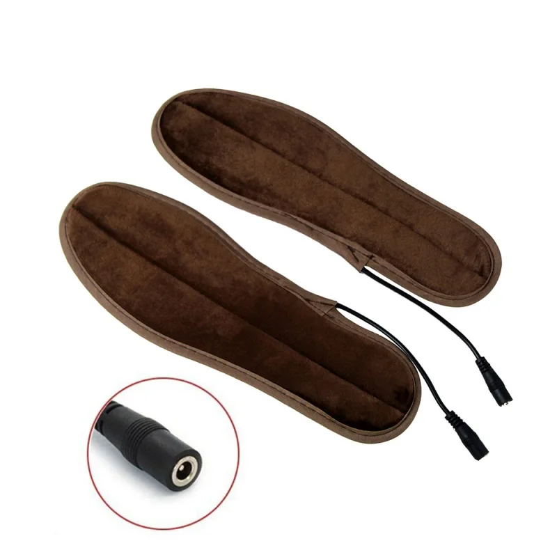 39-40 EUR Size USB стельки для обуви, электрические нагревательные колодки с зарядкой от USB для домашних тапочек, моющиеся стельки для дома, теплые принадлежности - Цвет: 39-40 EUR Size