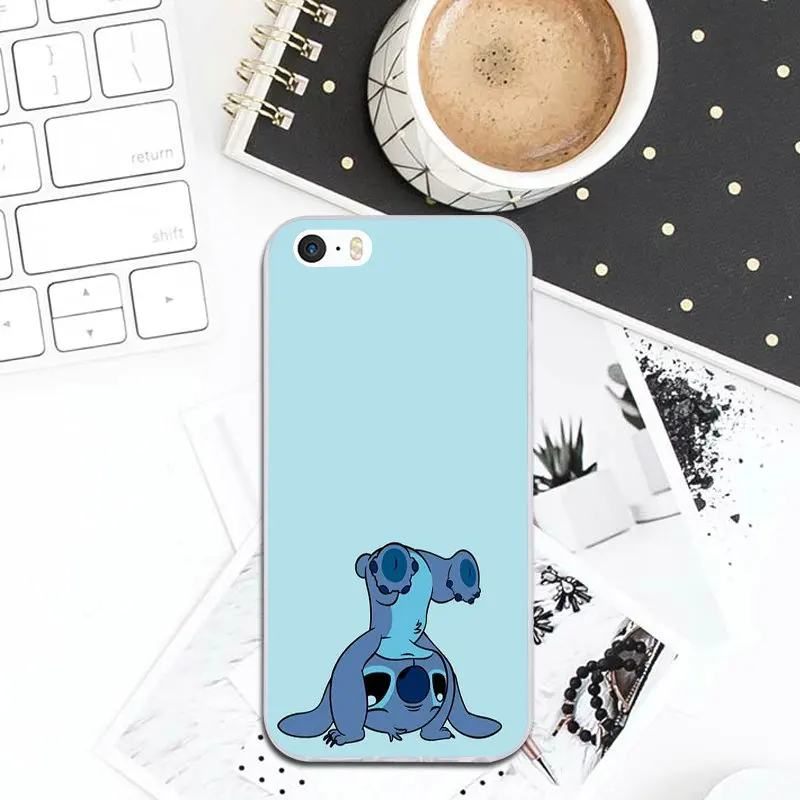 Mobile Phone Accessories Case for iPhone 8 7 6 6S Plus X XR XS Max 5 5S SE 5C 4S 4 Bags Hot Lilo and Stitch Ohana Sweety |