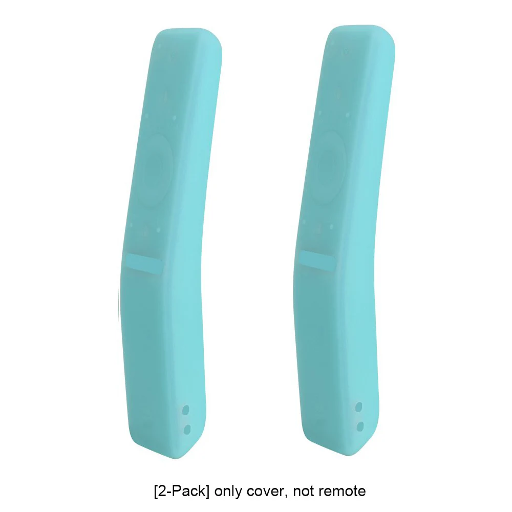 Чехол с пультом дистанционного управления для samsung bluetooth smart tv BN59-01241A 01242A 01260A 01259E 01266A SIKAI, полностью защитные силиконовые чехлы - Цвет: 2-pack lightblue