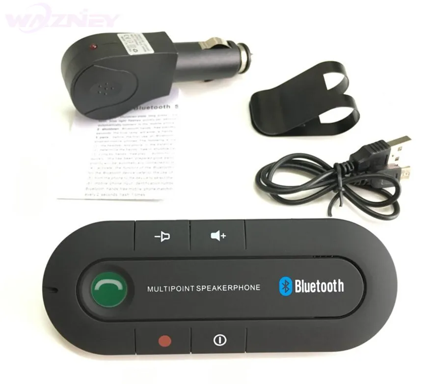 Солнцезащитный козырек Bluetooth динамик телефон MP3 музыкальный плеер беспроводной Bluetooth автомобильный комплект Bluetooth Динамик Приемник автомобильное зарядное устройство