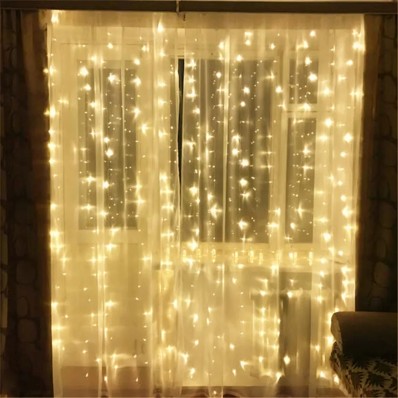 220 В EU 2*2 180LED шторы строка памяти гирляндой Свадебный дом на день рождения подарок ко Дню Святого Валентина для праздника вечерние гирлянда Luminaria