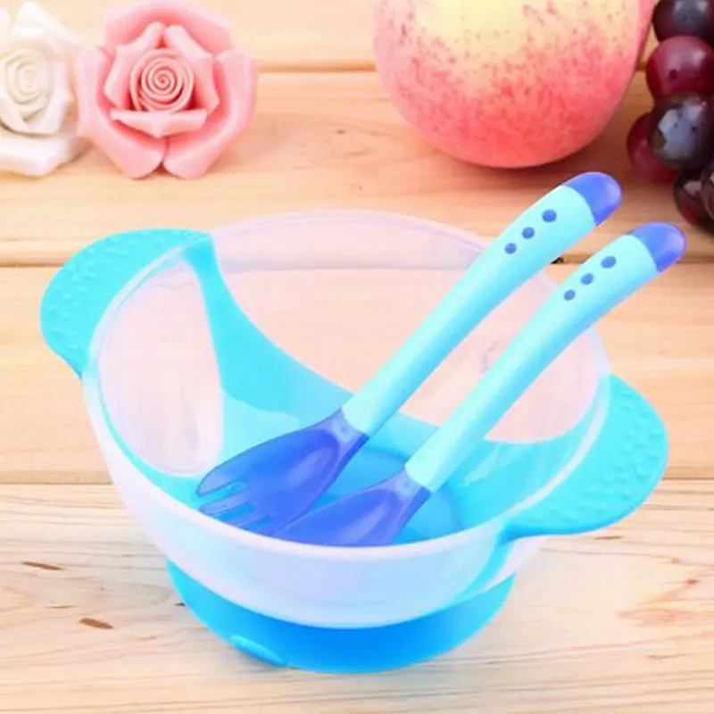 Набор столовых приборов для маленьких детей миска риса присоски Мягкая ложка