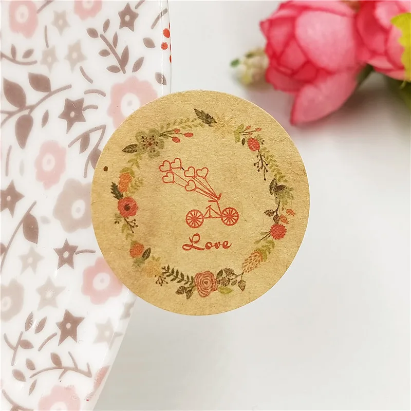 200 шт. 3 см Новое поступление Сделано с любовным сердцем ручная работа упаковка