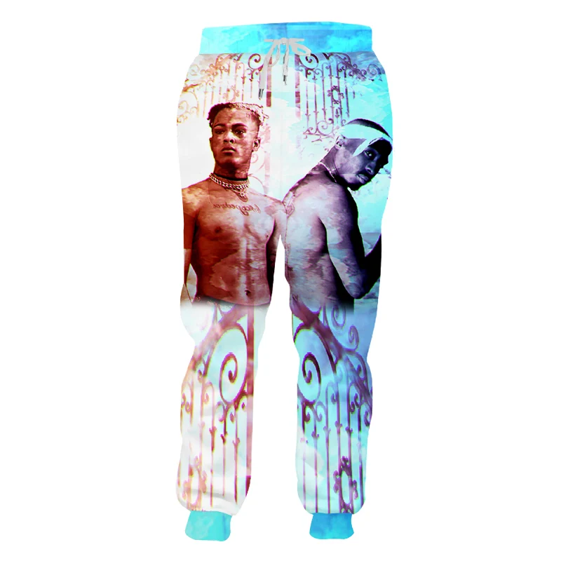 CJLM повседневные штаны Homme Модные свободные красочные 3d брюки печати Xxxtentacion хип