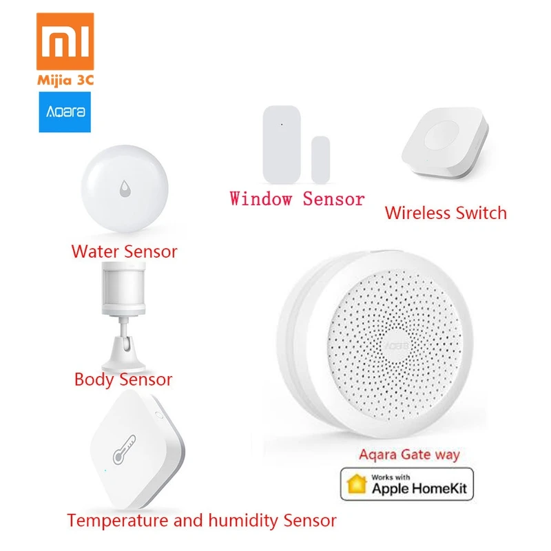 Xiaomi Aqara умный дом наборы шлюз влажности воды сенсор двери окна человеческого тела