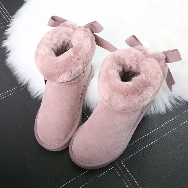 Careaymade-корейские зимние ботинки с бантиком г. Новые женские короткие студенческие ботинки с милыми булочками ботинки и обувь из хлопка