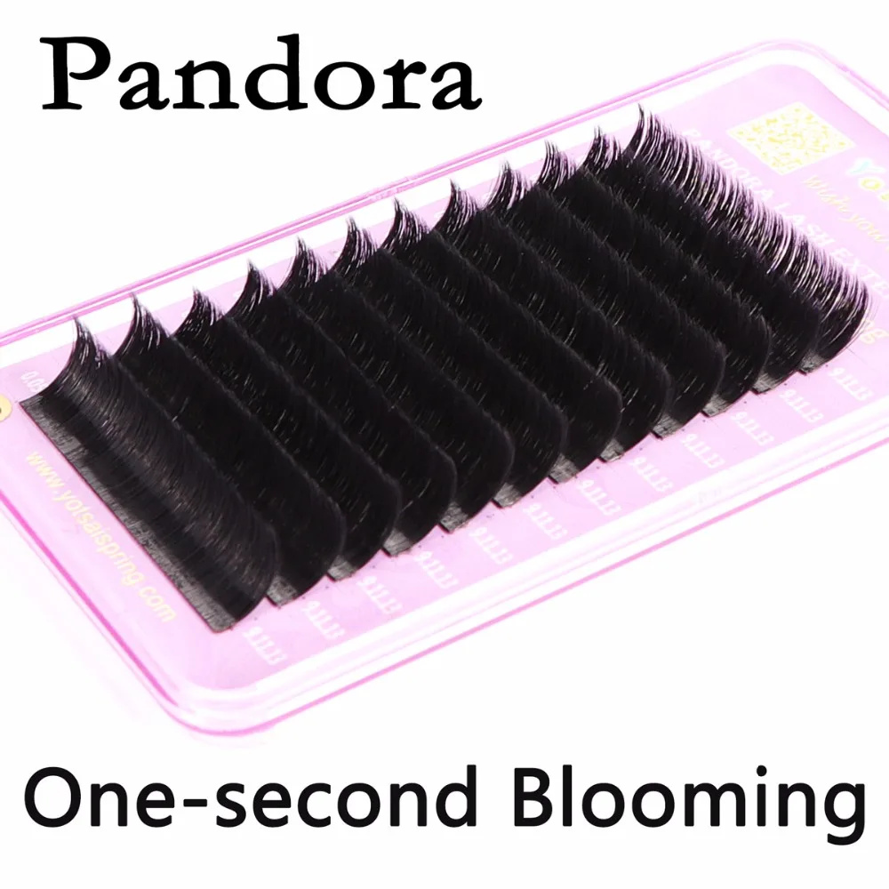 Профессиональные объемные ресницы Pandora Lash Extensions 3D 5D 7D 9D 11D (цветущие в течение